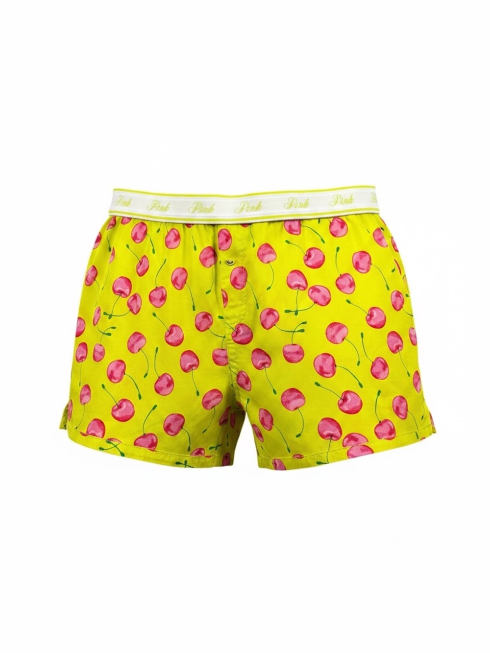 PINK Silky Sleep  Boxy Pajama Shorts in “ Tipsy Lime Cherries “ 🍋‍🟩 🍒